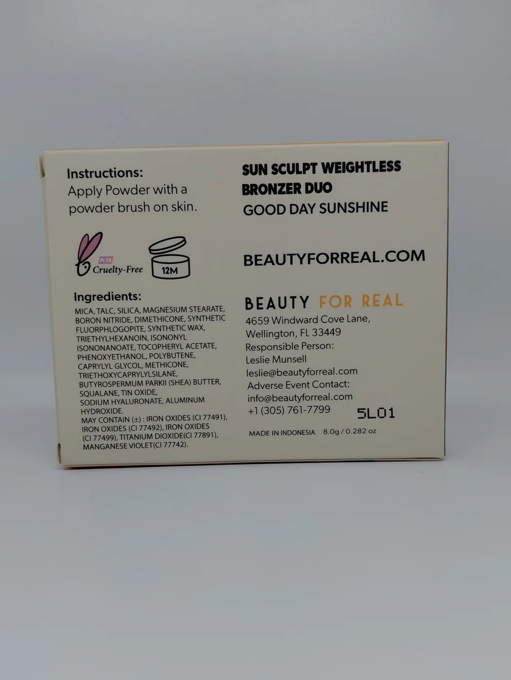 Beauty For Real Sun Sculpt Weightless Bronzer Duo Matte+Shimmer Powder